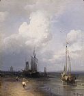 Coastal Canvas Paintings - Dutch Coastal Scene